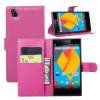 ZTE Blade Vec 4G - Leather Wallet Stand Case Hot Pink (OEM)